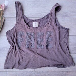 American Eagle Lace Loose-fit Damage Grunge Tank Top